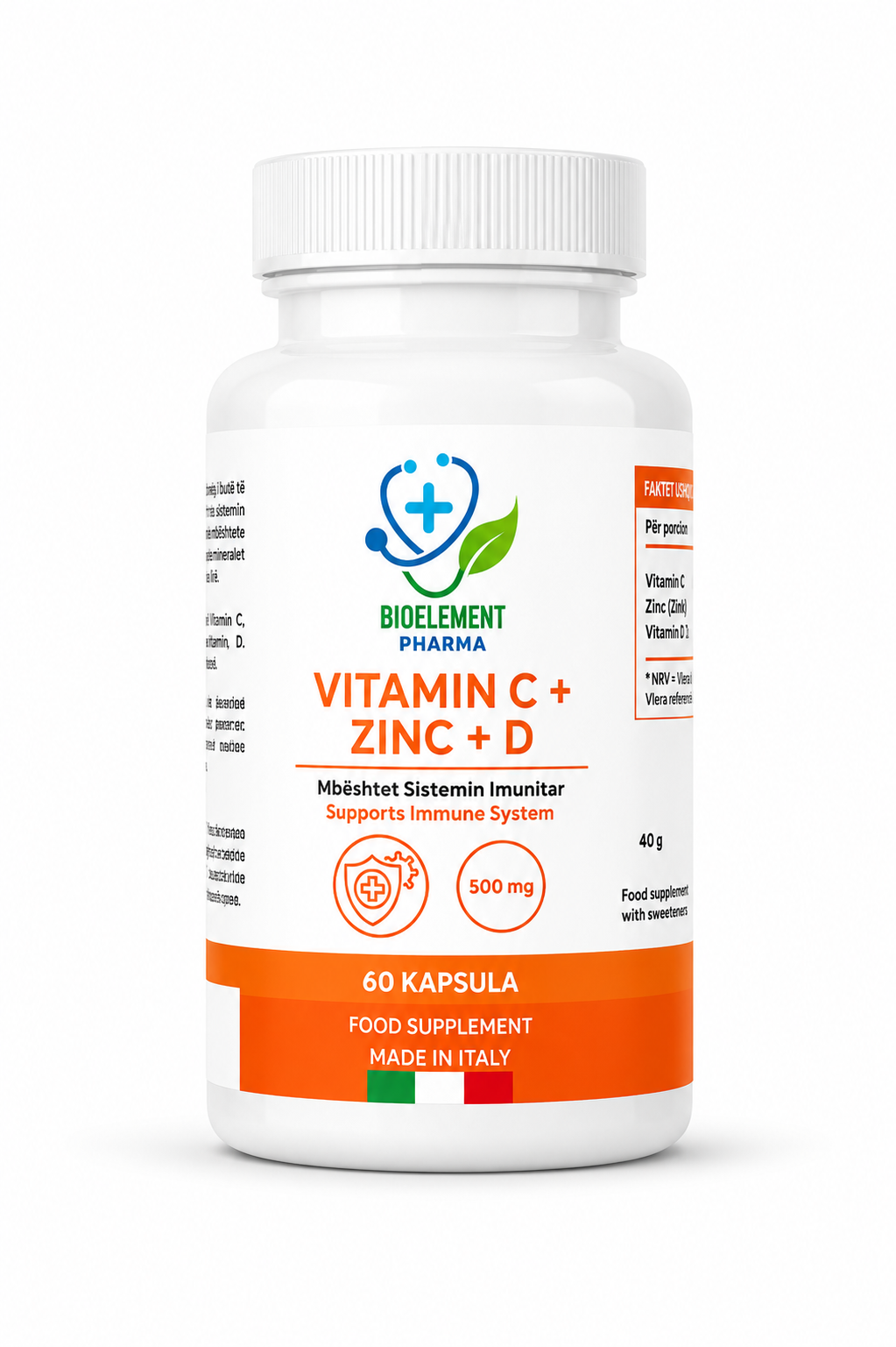 Bioelement Pharma Vitamin C + Zinc + D